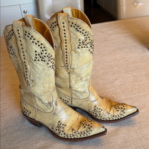 Old Gringo Shoes - Old Gringo- Rare Vintage Studded Cowgirl Boots - /Color: Sand-Size 7